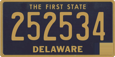 DE license plate 252534