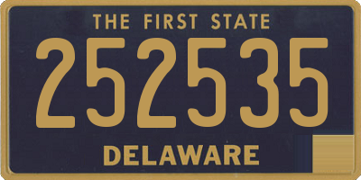 DE license plate 252535