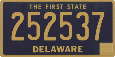DE license plate 252537