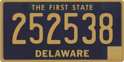DE license plate 252538