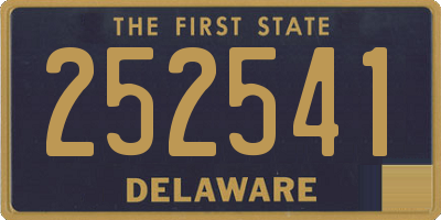 DE license plate 252541