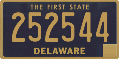DE license plate 252544