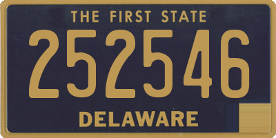 DE license plate 252546