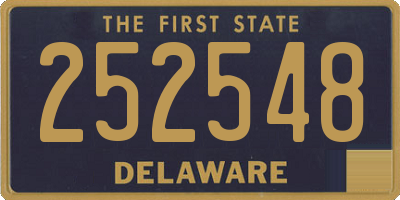 DE license plate 252548