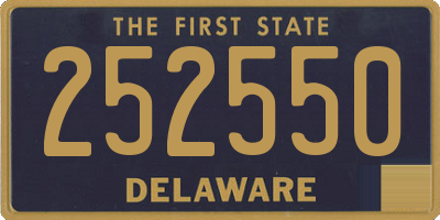 DE license plate 252550