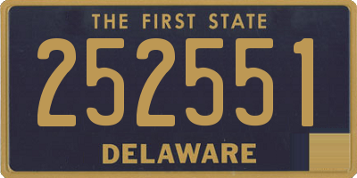 DE license plate 252551