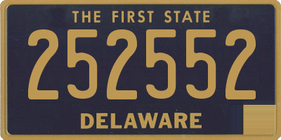 DE license plate 252552