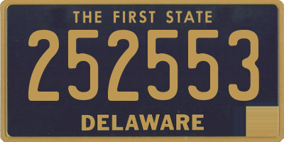 DE license plate 252553