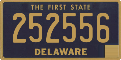 DE license plate 252556