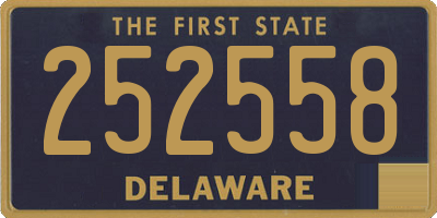 DE license plate 252558