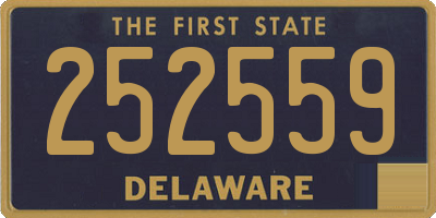 DE license plate 252559