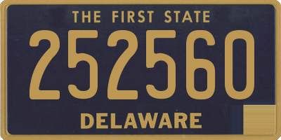 DE license plate 252560