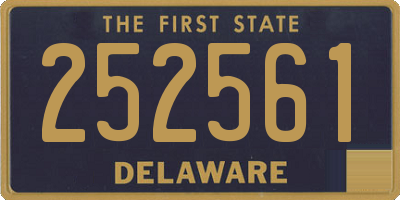 DE license plate 252561