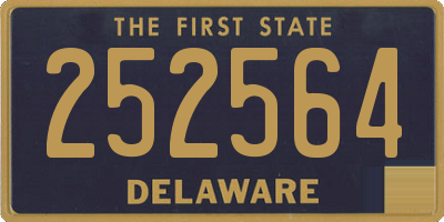DE license plate 252564