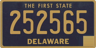 DE license plate 252565
