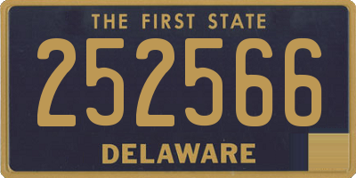 DE license plate 252566