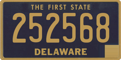 DE license plate 252568