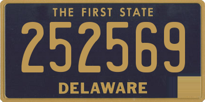 DE license plate 252569