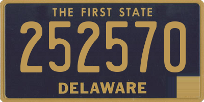 DE license plate 252570