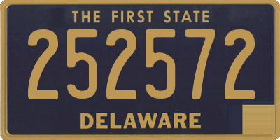 DE license plate 252572