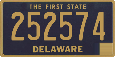 DE license plate 252574