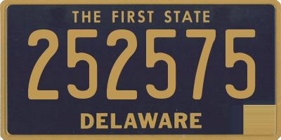 DE license plate 252575