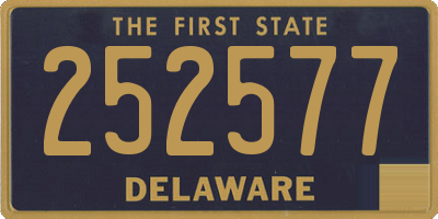 DE license plate 252577