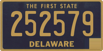 DE license plate 252579