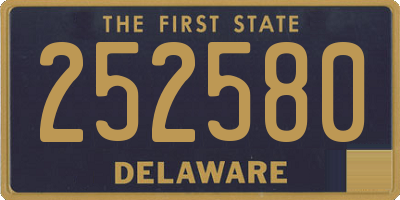DE license plate 252580
