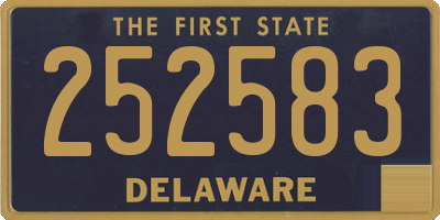 DE license plate 252583