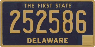 DE license plate 252586