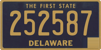 DE license plate 252587
