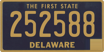 DE license plate 252588