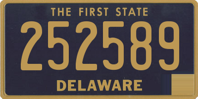 DE license plate 252589