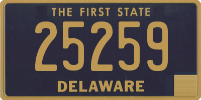 DE license plate 25259