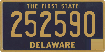 DE license plate 252590