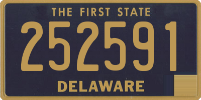 DE license plate 252591