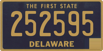 DE license plate 252595