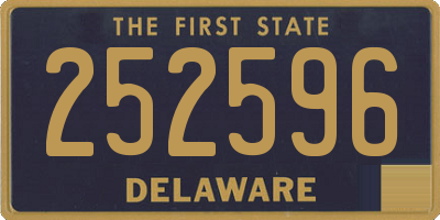 DE license plate 252596