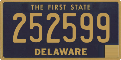 DE license plate 252599