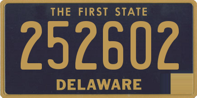 DE license plate 252602