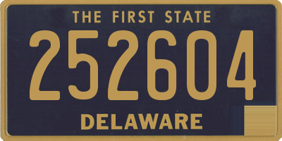 DE license plate 252604