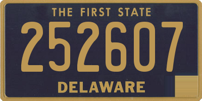 DE license plate 252607