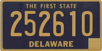 DE license plate 252610
