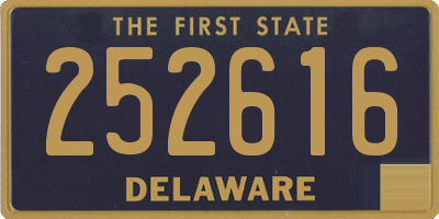 DE license plate 252616