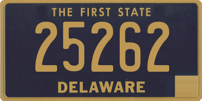 DE license plate 25262