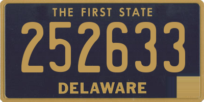 DE license plate 252633