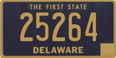 DE license plate 25264