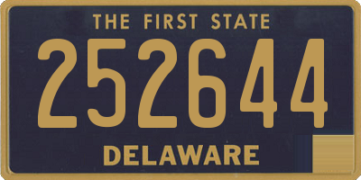 DE license plate 252644