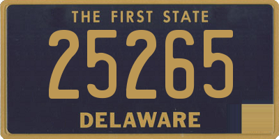 DE license plate 25265